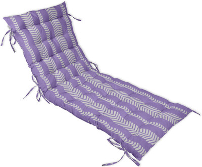 Vargottam Polyester Fibre Geometric Chair Pad Pack of 1(Dusty Purple1)