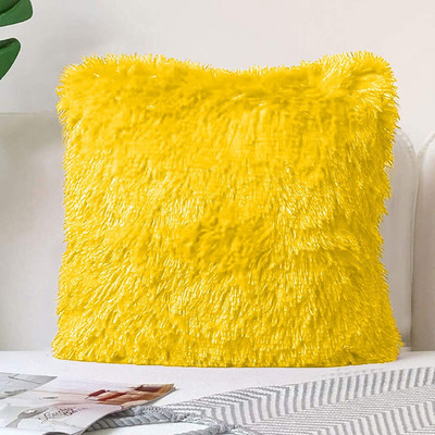 softlyf Microfibre Solid Sleeping Pillow Pack of 1(Yellow)