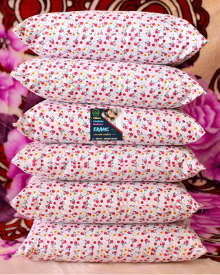 ERANC LUXURY Polyester Fibre Abstract Sleeping Pillow Pack of 6(Multicolor)