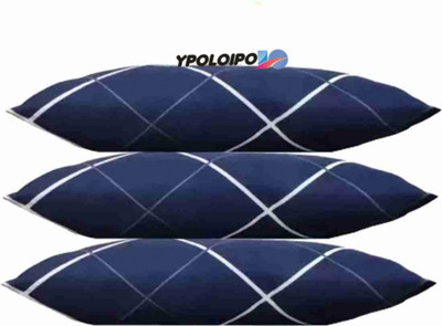 YPOLOIPO Polyester Fibre Sleeping Pillow Pack of 3 Abstract LUXURY(Blue)