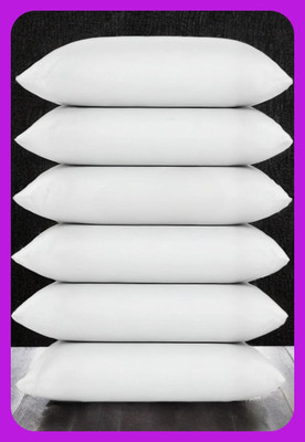 Urmila Creation Microfibre Sleeping Pillow Pack of 6 Solid LUXURY(White)