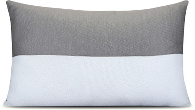 AVI Cloud Spun Height Adjustable Microfibre Solid Sleeping Pillow Pack of 1(White-Grey)