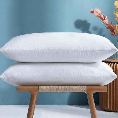 KWALITY DREAMS Polyester Fibre Solid Sleeping Pillow Pack of 1(White)