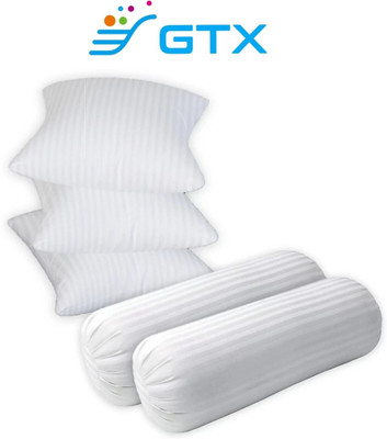 GTX Microfibre Stripes Bolster Pack of 5(White)
