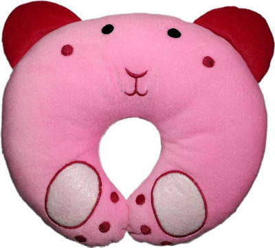 WeeWorld Polyester Fibre Animals Sleeping Pillow Pack of 1(Red)