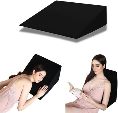 Dormyo Memory Foam Solid Body Pillow Pack of 1(Black XL)