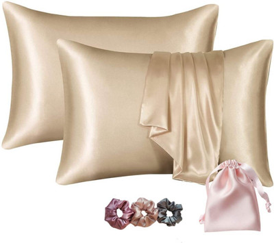 Wesofy Polyester Fibre Solid Sleeping Pillow Pack of 2(Cream)