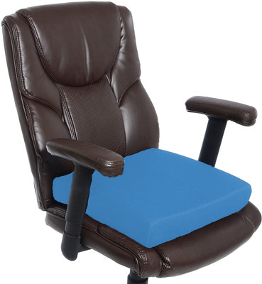 Soo Jaoo Chair Pad Foam Solid Chair Pad Pack of 1(SkyBlue)