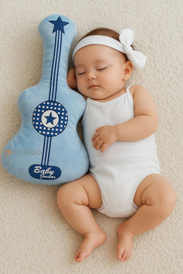 Hellobear Cotton Baby Pillow Pack of 1 Solid(Guitar Blue)