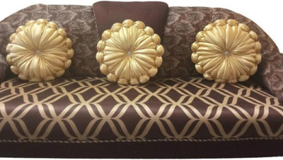 GTX Decorative Microfibre Solid Cushion Pack of 3(Golden)
