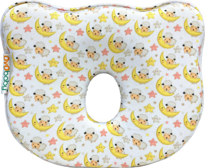 Oyo Baby Memory Foam Baby Pillow Pack of 1 Nature Memory Foam Pillow For Kids For Extra Neck Support(White)