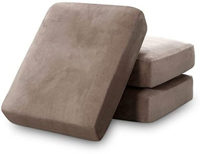 ROOMY SALES Foam Solid Cushion Pack of 3(Taupe)