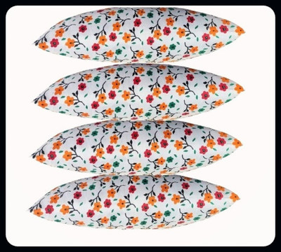 Urmila Creation Microfibre Floral Sleeping Pillow Pack of 4(Multicolor)