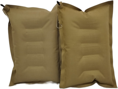 Shivamcart Air Solid Travel Pillow Pack of 2(Brown)