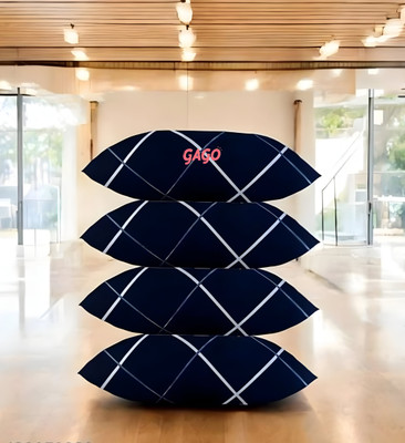 GAGO Microfibre Sleeping Pillow Pack of 4 Abstract LUXURY(BLUE LINE)