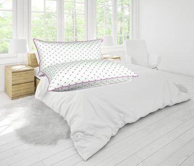 Vantra Microfibre Sleeping Pillow Pack of 1 Geometric(Pink)