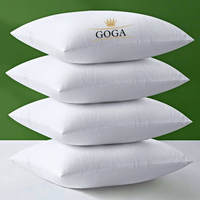 GOGA Cotton Sleeping Pillow Pack of 4 Solid LUXURY(White)