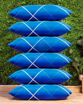 Urmila Microfibre Sleeping Pillow Pack of 6 Solid LUXURY(Blue)