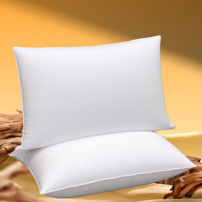 ROYALREOX Microfibre Sleeping Pillow Pack of 2 Solid(White)