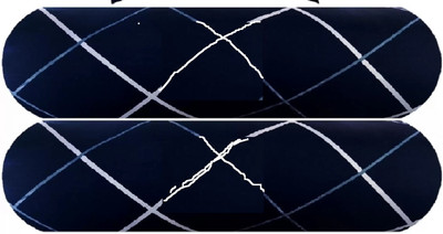 ZOXAB Microfibre Bolster Pack of 2 Solid 2 Microfibre Nature Bolster(dark blue line b1)