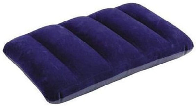Crys En Cotton Solid Travel Pillow Pack of 2(Blue)