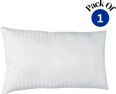 cubenexis Microfibre Sleeping Pillow Pack of 1 Stripes(White)