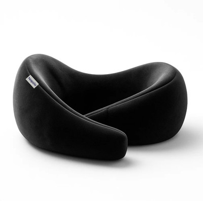 NAPZIO Memory Foam Solid Sleeping Pillow Pack of 1(Black)