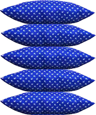 GOGA LUXURY Polyester Fibre Abstract Sleeping Pillow Pack of 5(Blue)