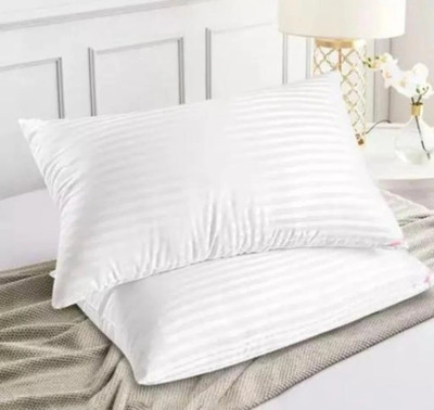 kirpafab Sleeping pillow Microfibre Solid Sleeping Pillow Pack of 1(White)