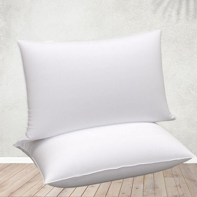 ROYALREOX Microfibre Sleeping Pillow Pack of 2 Solid(White)
