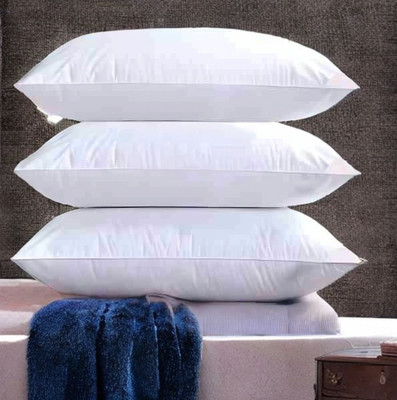 Urmila Creation Microfibre Sleeping Pillow Pack of 3 Solid LUXURY(White)
