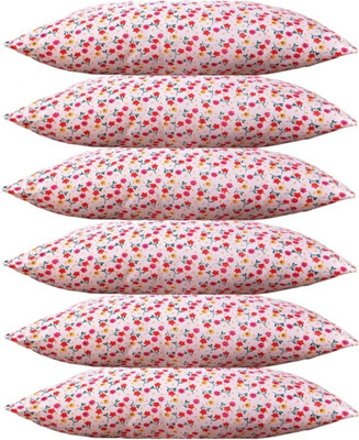 LIPONOS Polyester Fibre Sleeping Pillow Pack of 6 Solid LUXURY(PRINTED)