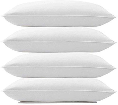 Urmila Creation Polyester Fibre Sleeping Pillow Pack of 4 Abstract LUXURY(White)