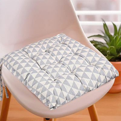 HOMESTIC by Kuber Industries Microfibre Abstract Chair Pad Pack of 1(Grey)