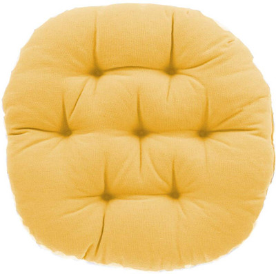 Hundur Store Microfibre Solid Chair Pad Pack of 4(Beige)