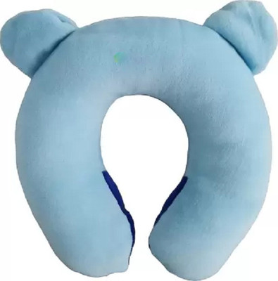 BabeDesk Comfort Microfibre Smiley Baby Pillow Pack of 1(Blue)