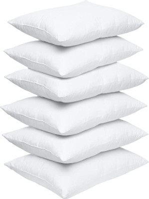 Rolling Animal Microfibre Sleeping Pillow Pack of 6 Solid(White)