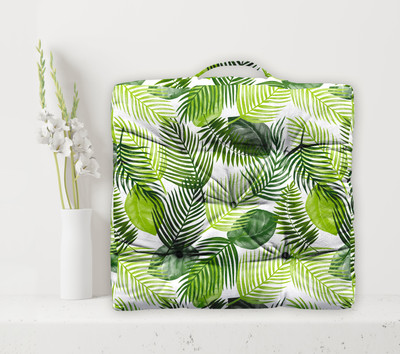 OASIS Cotton Nature Floor Cushion Pack of 1(Green)