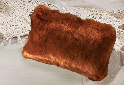 PriMaryHoMe Microfibre Solid Cushion Pack of 1(Coffee Brown)