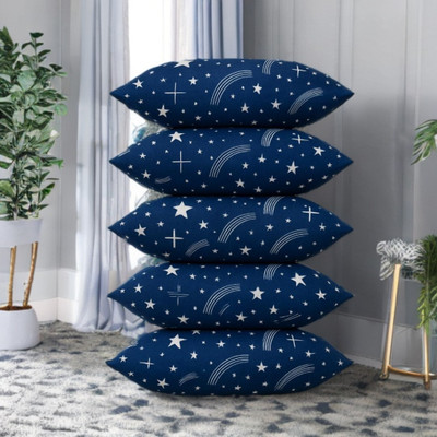 CATHROL 004 Microfibre Abstract Sleeping Pillow Pack of 5(Blue)