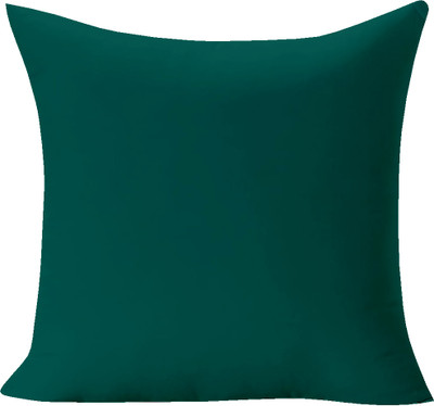 Divine Casa Polyester Fibre Solid Cushion Pack of 1(Teal Green)