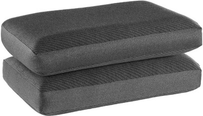 LA VERNE Luxury Memory Foam Abstract Sleeping Pillow Pack of 2(Grey)