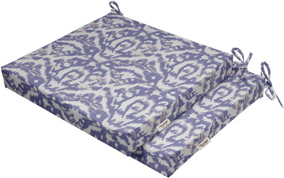 Vargottam Foam Abstract Chair Pad Pack of 2(Bluish Violet1)