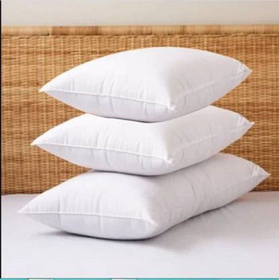 THE COSMO Cotton Chair Pad Pack of 3 Solid(White)