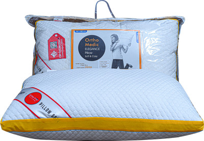 orthomedic Polyester Fibre Abstract Sleeping Pillow Pack of 1(White)
