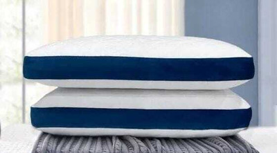 Snug Stuff PREMIUM MEMORY FOAM PILLOW Memory Foam Geometric Sleeping Pillow Pack of 2(White)