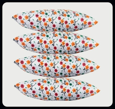 RUSHABH ENTERPRISE FLOWER Microfibre Abstract Sleeping Pillow Pack of 1(Pink)
