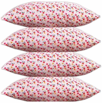 GOGA LUXURY Polyester Fibre Abstract Sleeping Pillow Pack of 4(Multicolor)