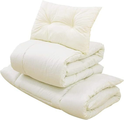 Indian Decor Luxury Foam Solid Cushion Pack of 1(White)