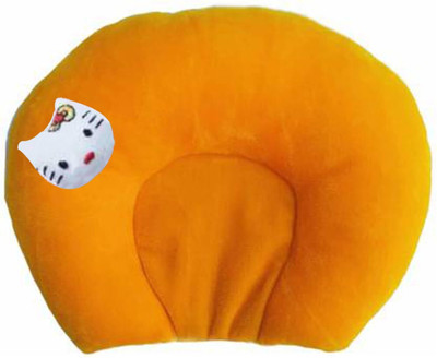 Ducudu Mustard Seeds Solid Baby Pillow Pack of 1(Mustard)